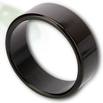 Metallic Ring(L) 合金持久環5cm(閃燿黑色)
