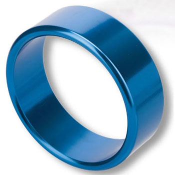 Metallic Ring(S) 合金持久環4cm(閃燿藍色)
