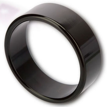 Metallic Ring(S) 合金持久環4cm(閃燿黑色)