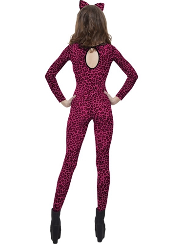 Leopard Print Pink Bodysuit (FV-26807)