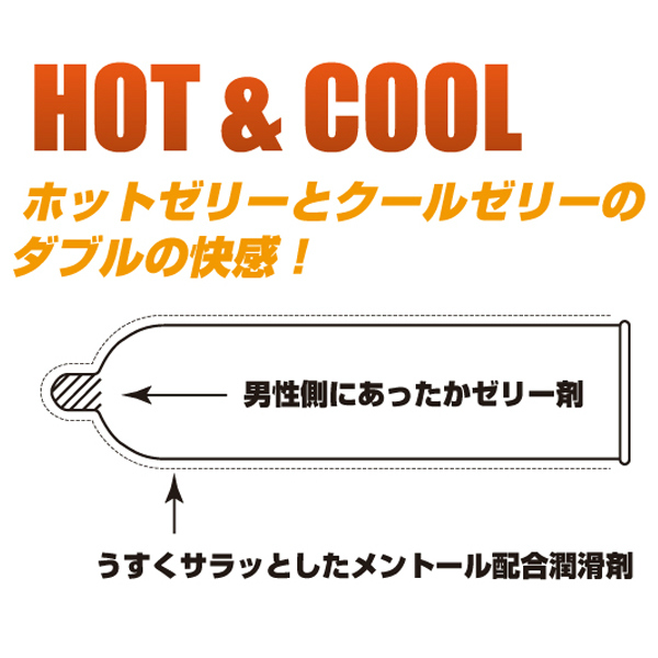 JEX 0.03mm INVI Cool+Hot 冷熱感 - 8 片裝