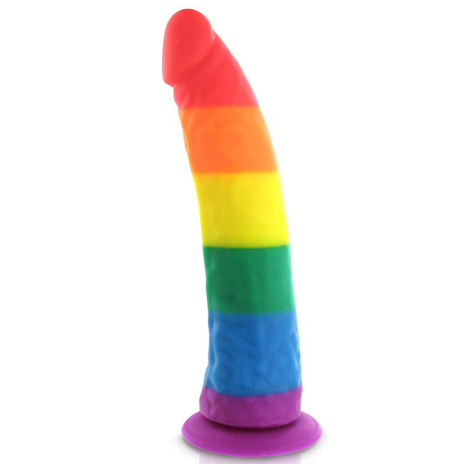 Pride Dildo - Silicone Rainbow Dildo 傲慢自豪-仿真陽具(不設玉袋)