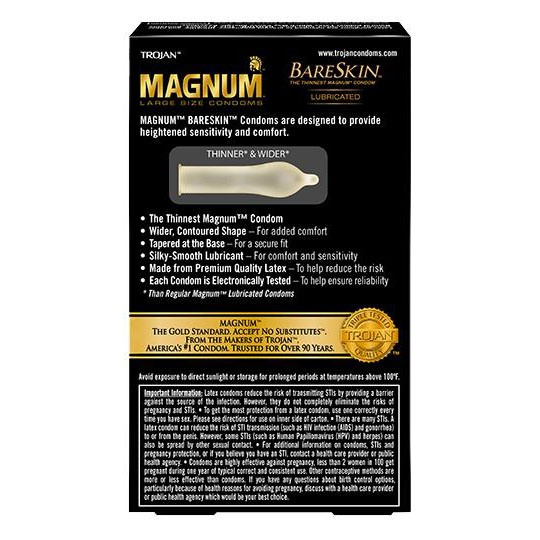 Trojan Magnum Bareskin Condoms 戰神-密林裸肌超薄-1片散裝