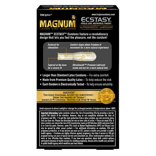 Trojan Magnum Ecstasy Condom 戰神-密林狂喜乳膠安全套-1片散裝