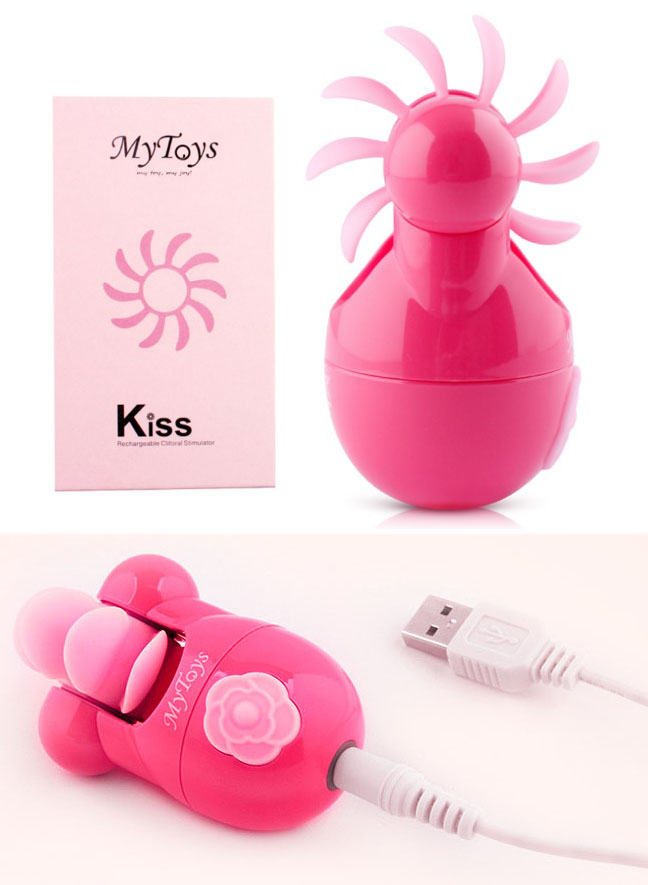 MyToys Kiss Rechargeable Oral Sex Massager (Hot pink) 迷你舌頭模擬器(粉紅)