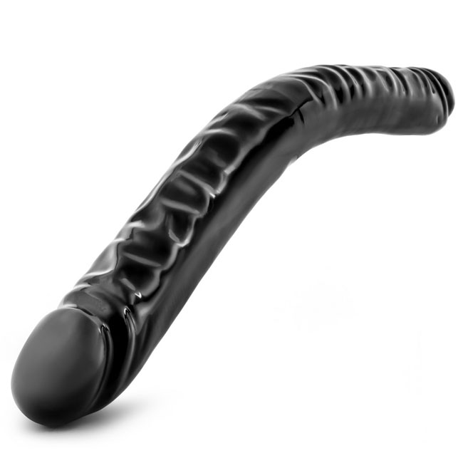 B Yours 18 inch Double Dildo Black BL-36795