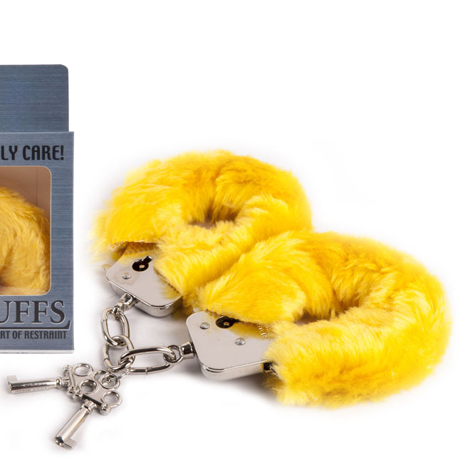 Love Cuffs Fluffy Cuffs In Yellow 黃色-絨毛手銬 108P-Y