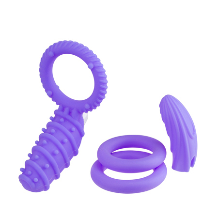 Erection Driver Cock Ring Set Purple 勃起驅動套裝(紫) 4A000-2655