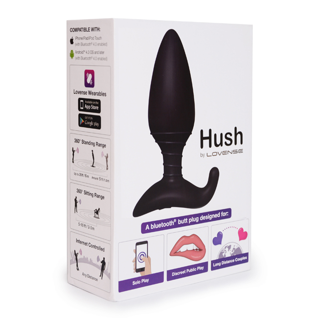 Lovense Hush Butt Plug 肛塞震動器 4.45cm (0693)