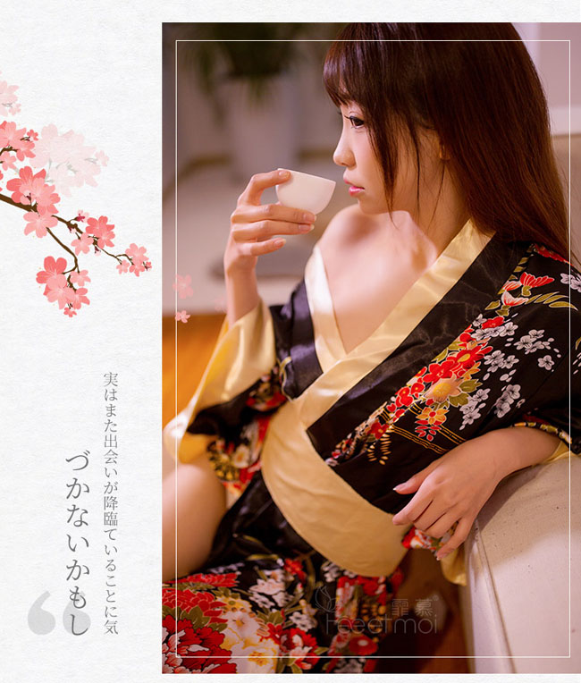 Perfect Romantic Kimono Black 完美極致-浪漫飛舞和服(黑) FX7972