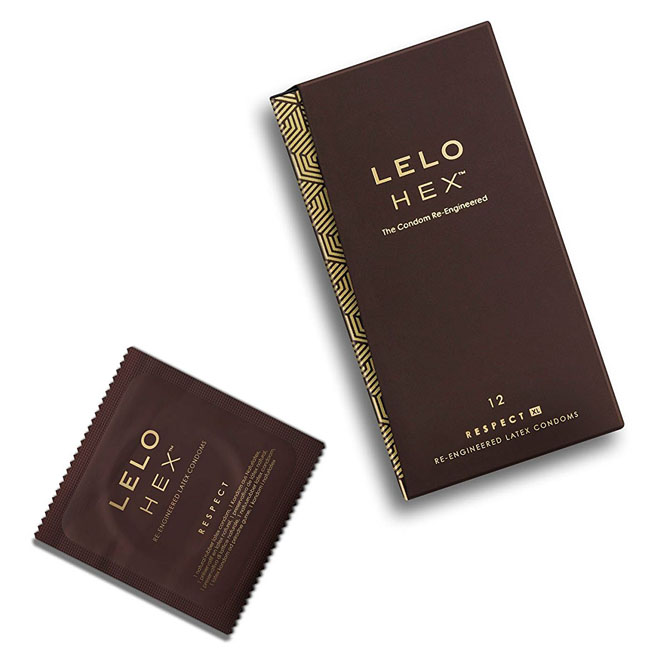 Lelo HEX Condoms Respect XL 12pcs 六角形結構XL安全套12片散裝