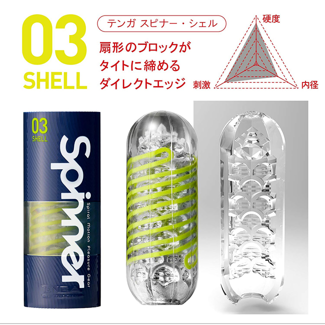 Tenga Spinner 03 Shell 舒適型波刀紋