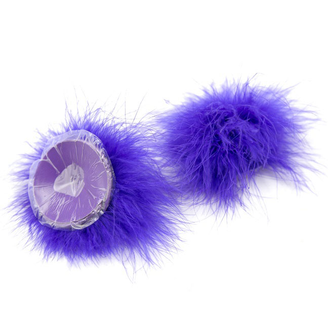 羽毛矽膠乳貼 DC004 (紫)