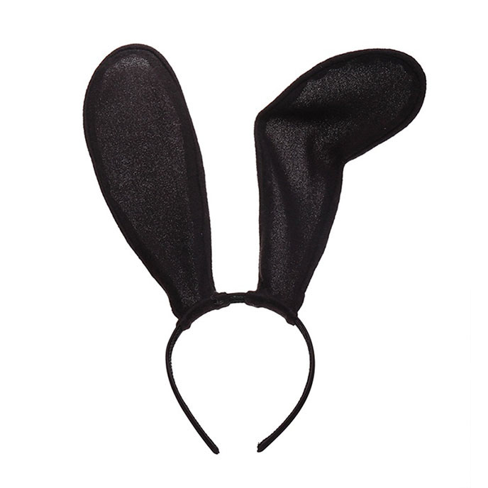 Rabbit Ears 兔耳朵尼龍頭箍 TT13 (黑)