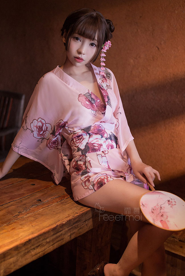 甜美玫瑰-美人性感和服 FX7056