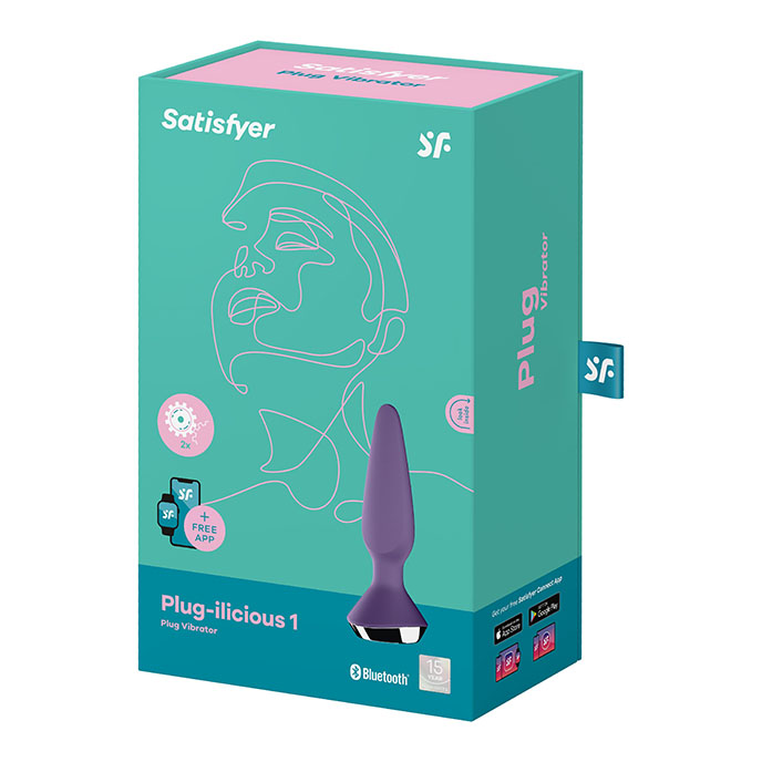 Satisfyer Plug-ilicious 1 智能手機App肛門震動器(紫)
