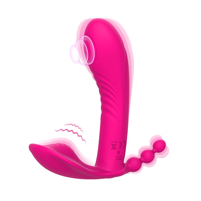 MyToys MyThumper Hot Pink 穿戴式G點-內外拍打震動器(櫻桃紅)