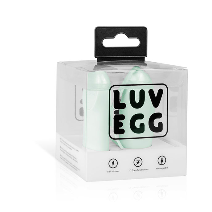 Luv Egg 充電式超強無線遙控震蛋(粉綠)