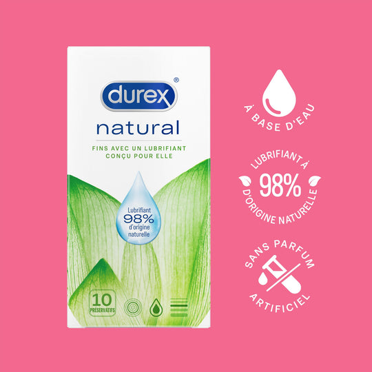Durex Natural 天然水基潤安全套-10片裝